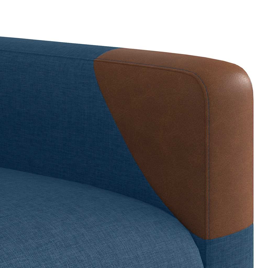 Zvedací Polohovací Křeslo Modré Textil Modrá