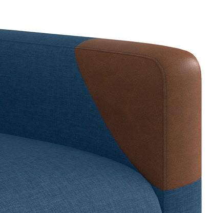 Zvedací Polohovací Křeslo Modré Textil Modrá