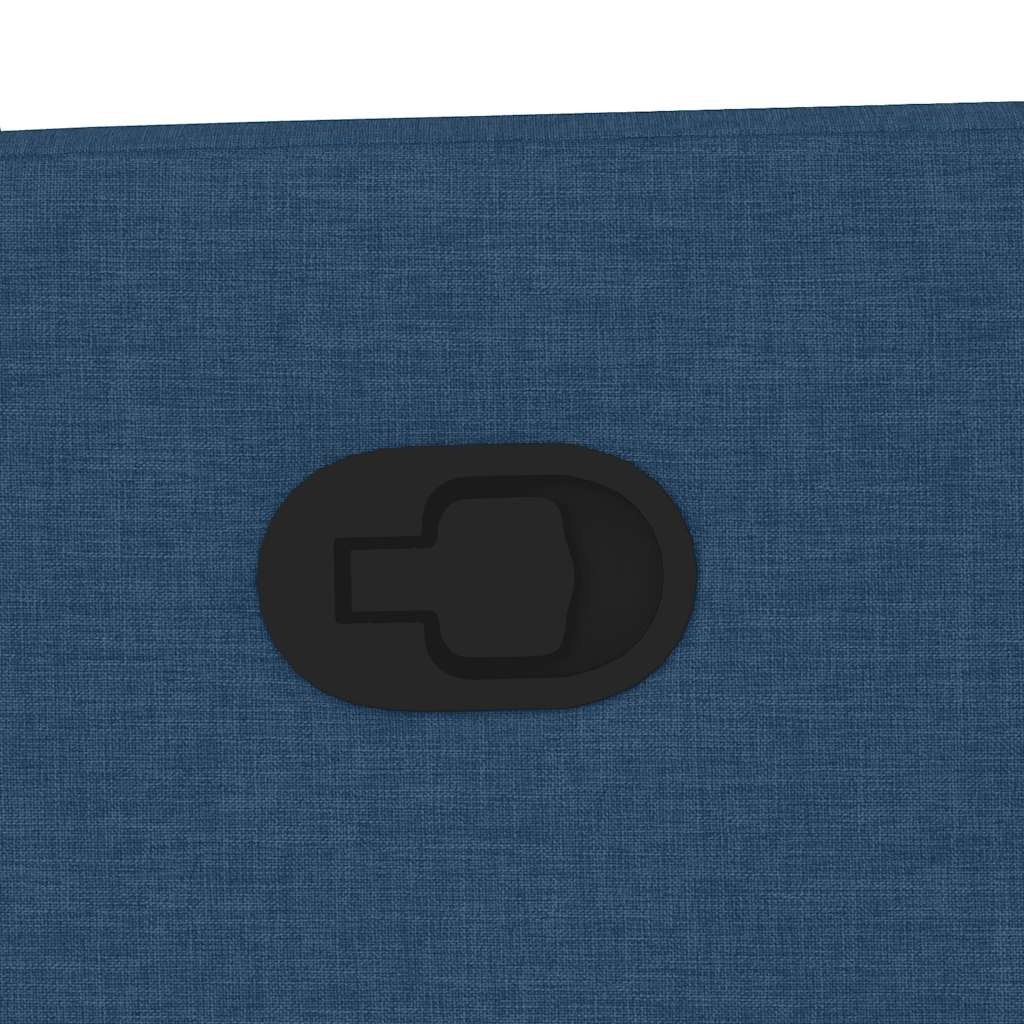 Zvedací Polohovací Křeslo Modré Textil Modrá