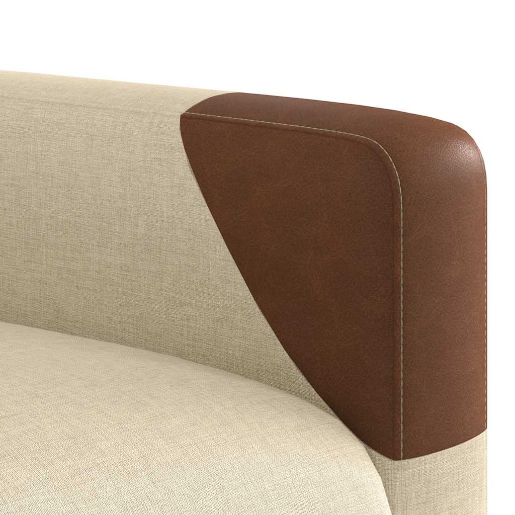 Zvedací Masážní Polohovací Křeslo Krémové Textil Krémová