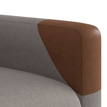 Elektrické Zvedací Polohovací Křeslo Textil Taupe