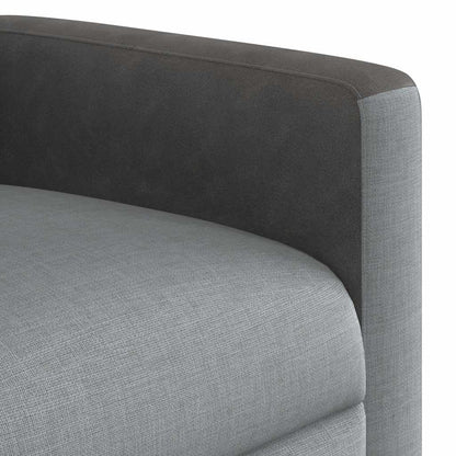 Elektrické Polohovací Křeslo Světle Šedé Textil Světle Šedá