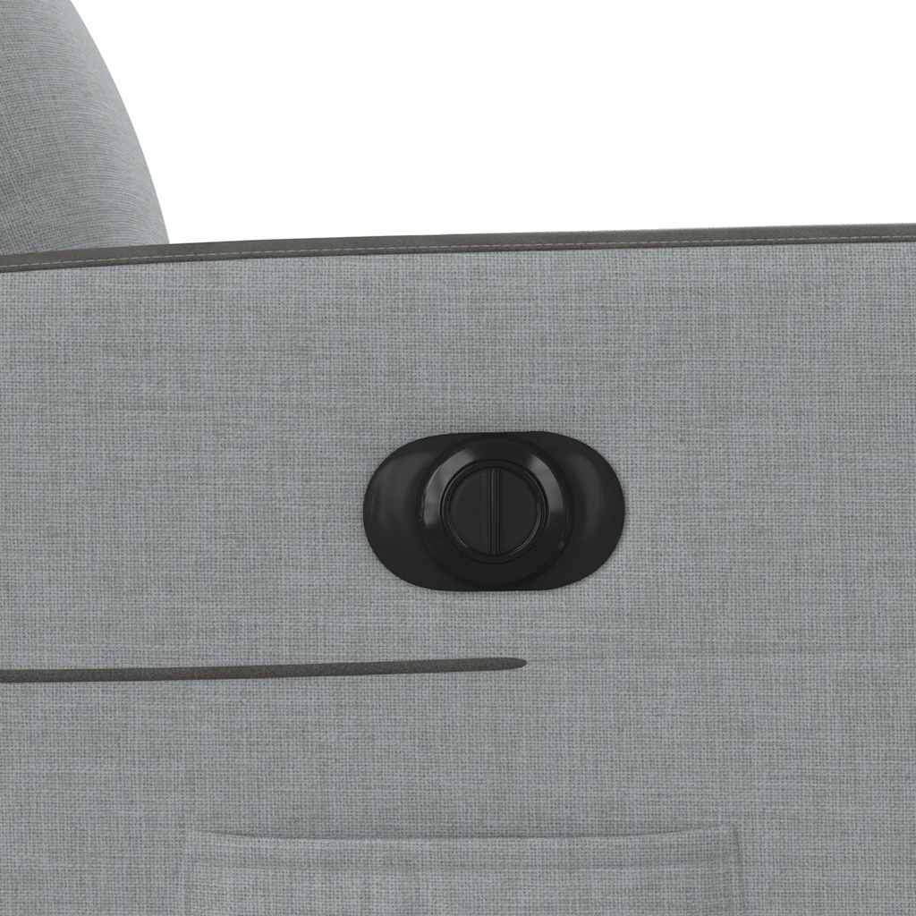 Elektrické Polohovací Křeslo Světle Šedé Textil Světle Šedá