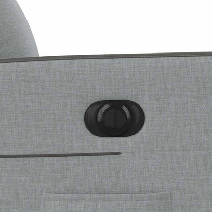 Elektrické Polohovací Křeslo Světle Šedé Textil Světle Šedá