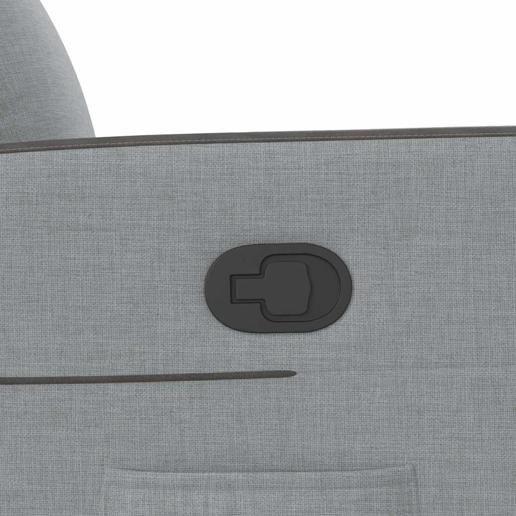 Zvedací Polohovací Křeslo Světle Šedé Textil Světle Šedá