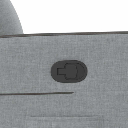 Zvedací Polohovací Křeslo Světle Šedé Textil Světle Šedá