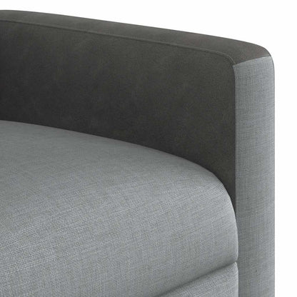 Zvedací Polohovací Křeslo Světle Šedé Textil Světle Šedá