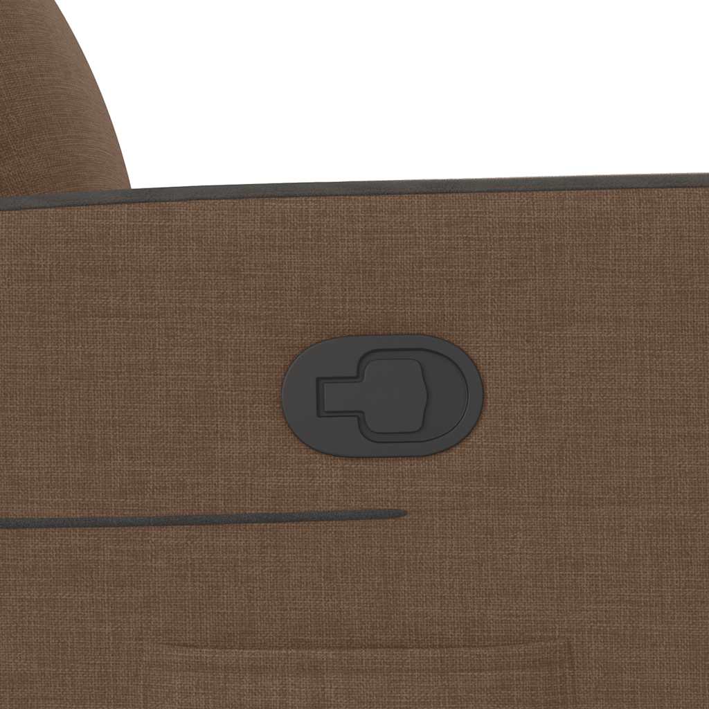 Zvedací Polohovací Křeslo Hnědé Textil