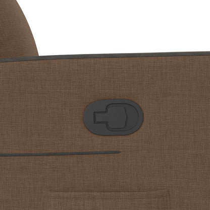 Zvedací Polohovací Křeslo Hnědé Textil