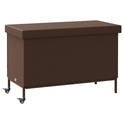 Zahradní Úložný Box S Kolečky Světle Šedý 160X55X75 Polyratan