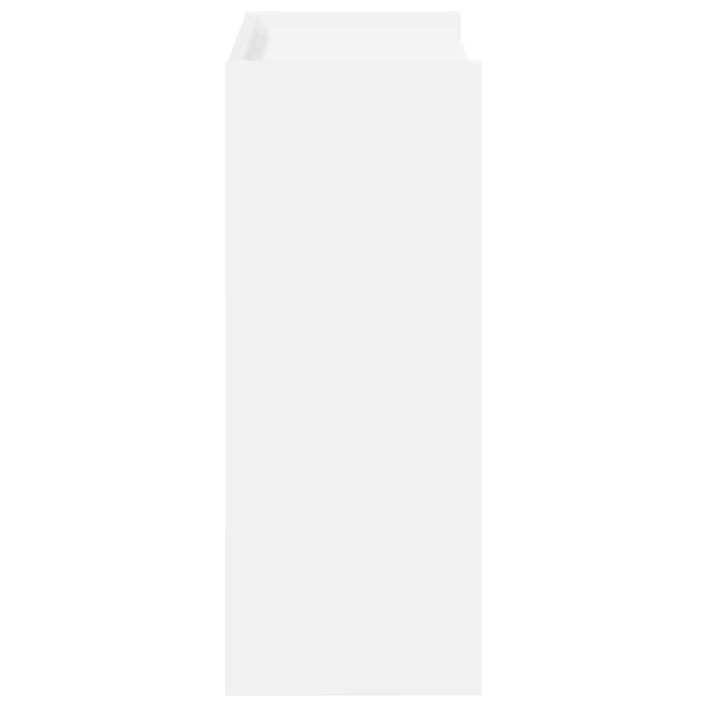 Botník Bílý 60X25X Kompozitní Dřevo Bílá