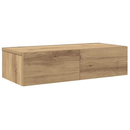 Nástěnná Police Se Zásuvkami Dub Artisan 60X26,5X15 Cm Kompozit