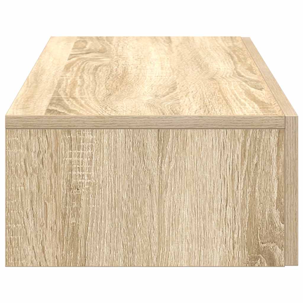 Nástěnná Police Se Zásuvkami Dub Sonoma 80X33X17 Cm Kompozit