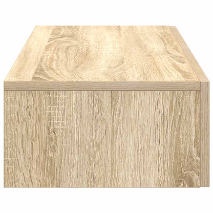 Nástěnná Police Se Zásuvkami Dub Sonoma 80X33X17 Cm Kompozit