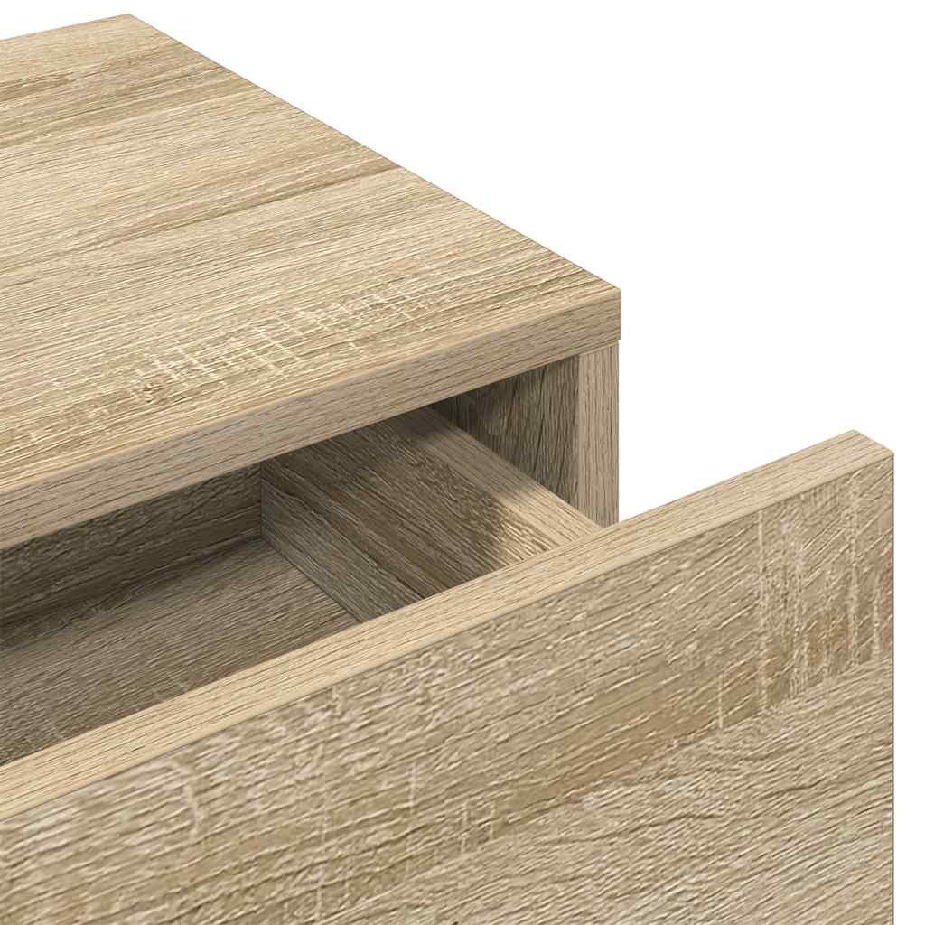 Nástěnná Police Se Zásuvkami Dub Sonoma 100X36X19 Cm Kompozit