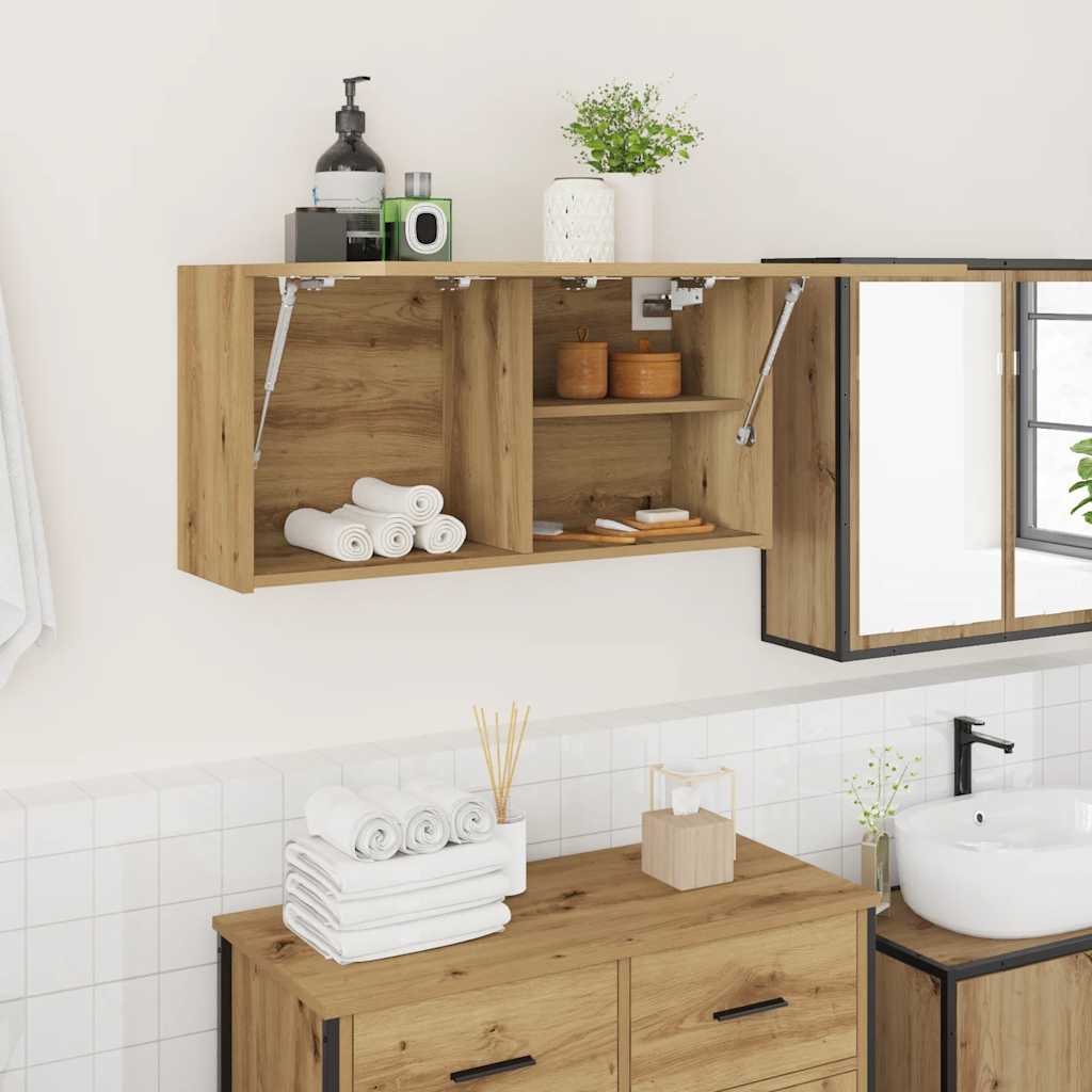 Koupelnová Nástěnná Skříňka Old Wood Kompozit