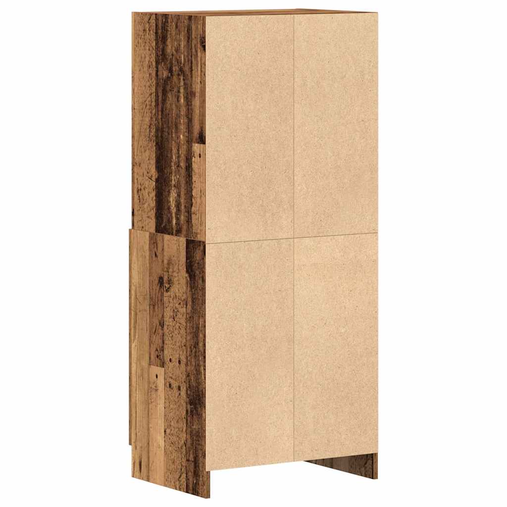 Kuchyňská Skříňka Old Wood 57X41,5X131,5 Cm Kompozitní Dřevo