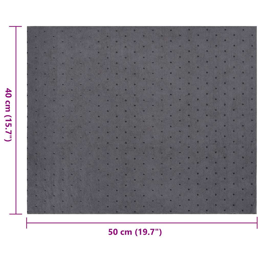 Olejové Absorpční Podložky 100 Ks Šedé 40X50 Cm