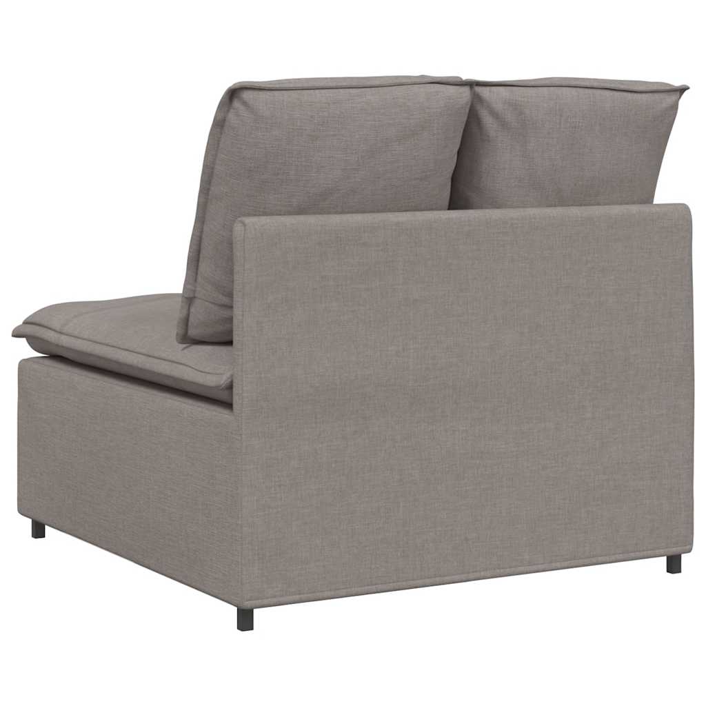 Modulární Středový Modul Pohovky S Polštáři Taupe 100 Cm