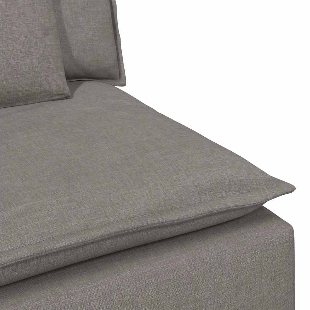 Modulární Středový Modul Pohovky S Polštáři Taupe 100 Cm