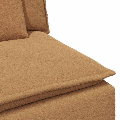 Modulární Středový Modul Pohovky S Polštáři Béžová 100 Cm