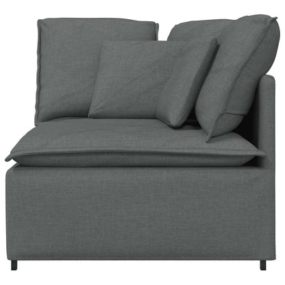 Modulární Rohový Modul Pohovky S Polštáři Tmavě Šedá 100 Cm
