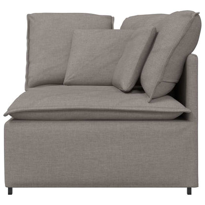 Modulární Rohová Pohovka S Polštáři Taupe 100 Cm