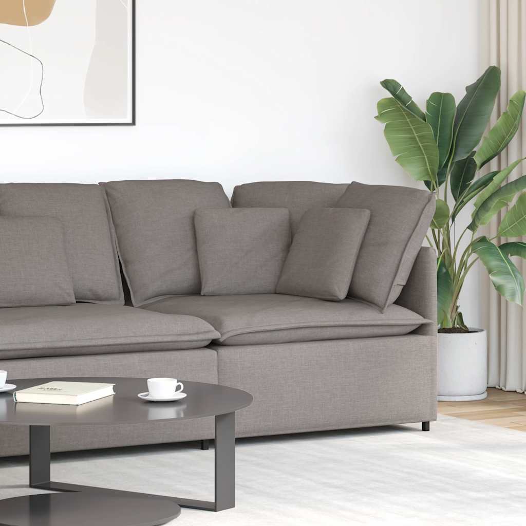 Modulární Rohová Pohovka S Polštáři Taupe 100 Cm