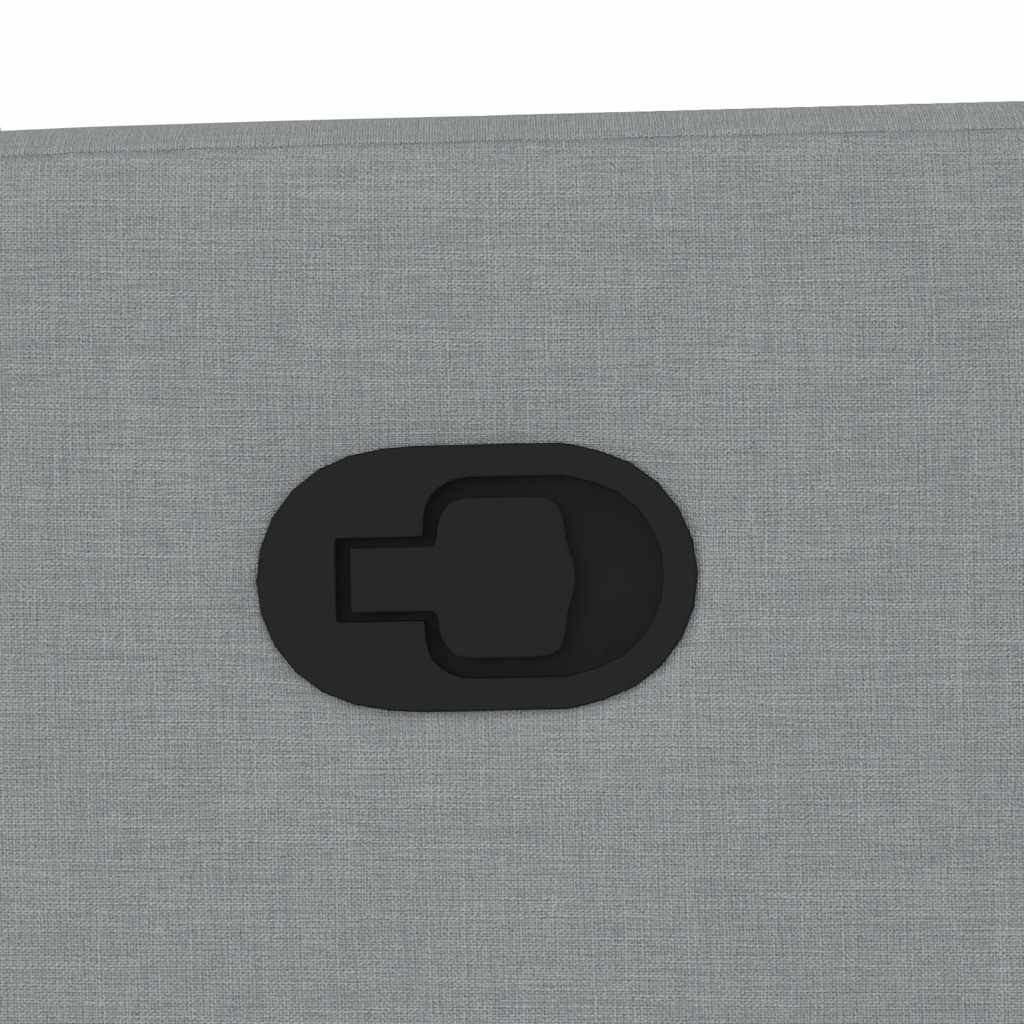 Polohovací Křeslo Světle Šedé Textil Světle Šedá