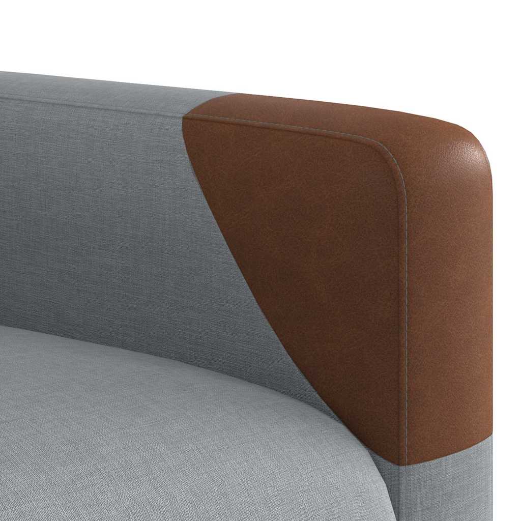 Polohovací Křeslo Světle Šedé Textil Světle Šedá