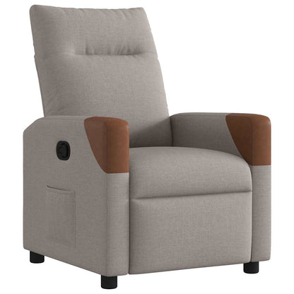 Polohovací Křeslo Textil Taupe