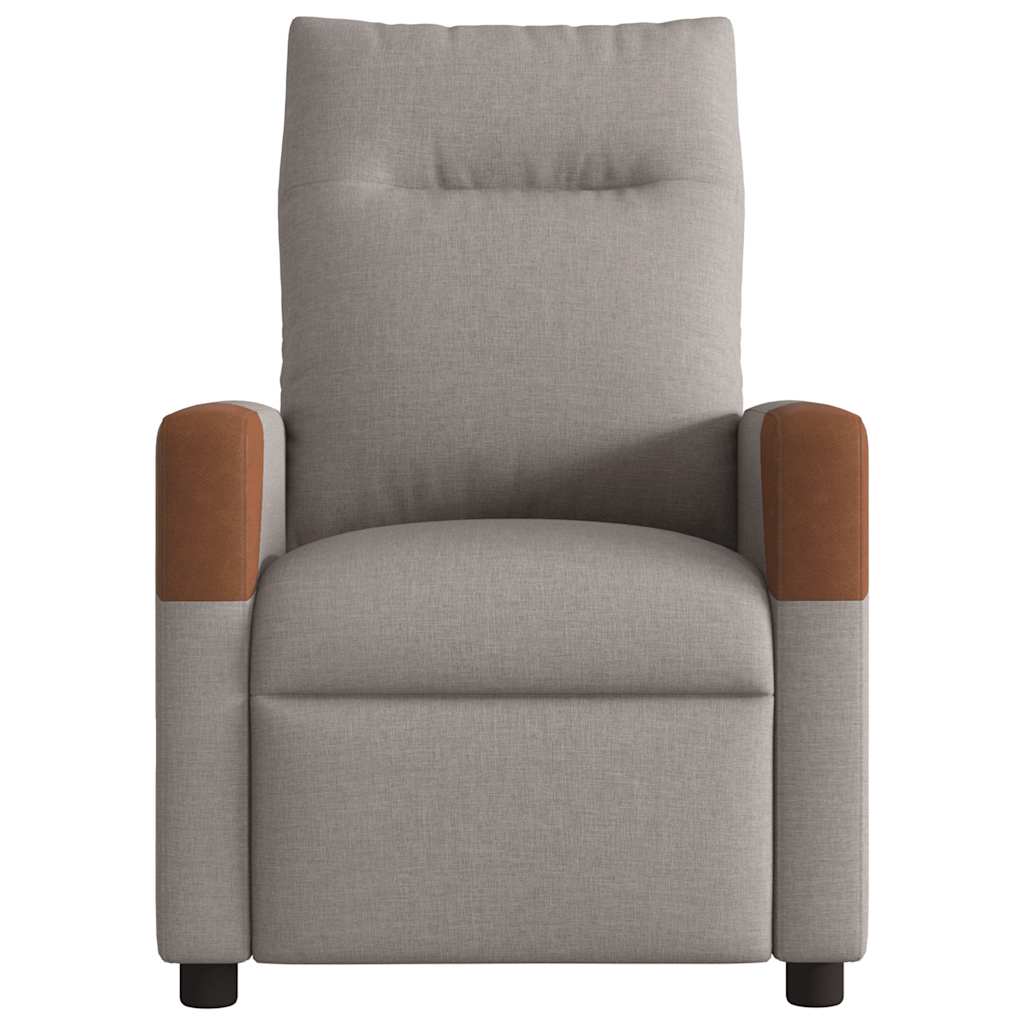 Polohovací Křeslo Textil Taupe