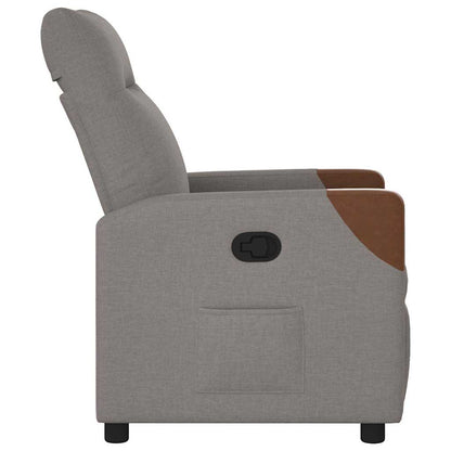 Polohovací Křeslo Textil Taupe