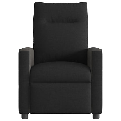 Polohovací Křeslo Černé Textil Černá