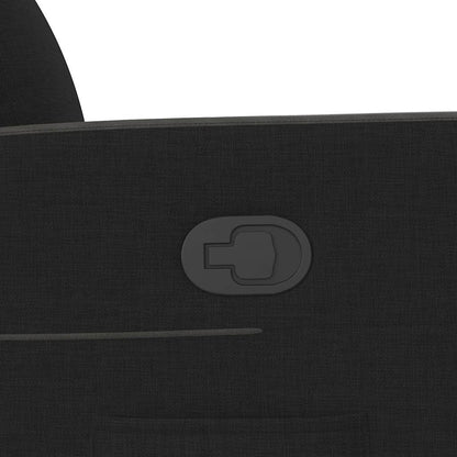 Polohovací Křeslo Černé Textil Černá