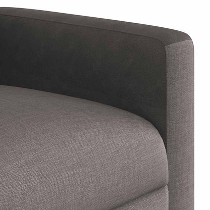 Masážní Polohovací Křeslo Textil Taupe