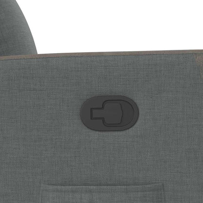 Polohovací Křeslo Tmavě Šedé Textil Tmavě Šedá