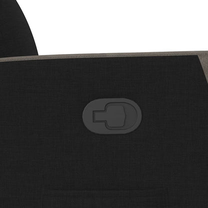Polohovací Křeslo Černé Textil Černá