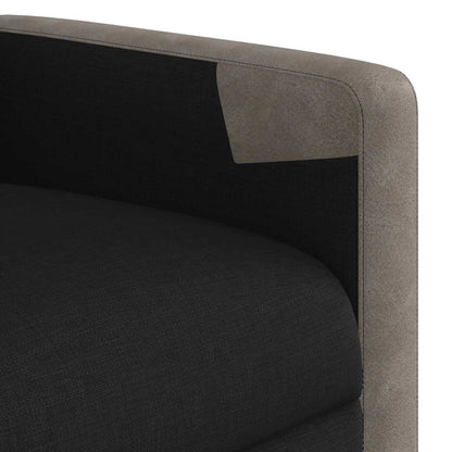 Polohovací Křeslo Černé Textil Černá