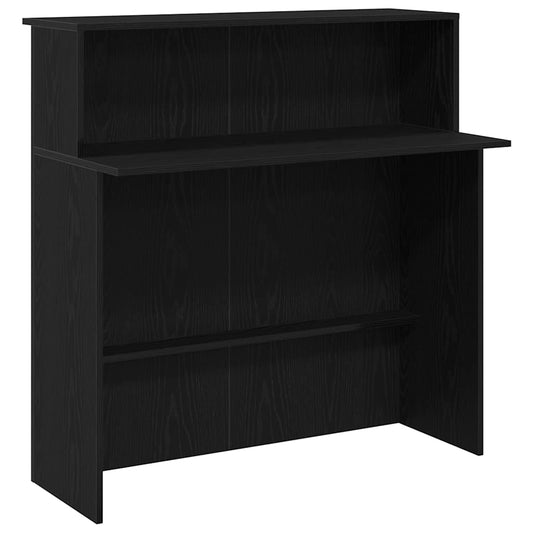 Recepční Stůl Černý 100X50X103,5 Cm Kompozitní Dřevo
