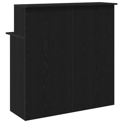Recepční Stůl Černý 100X50X103,5 Cm Kompozitní Dřevo