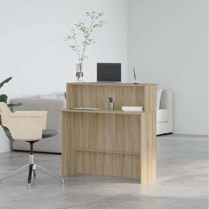 Recepční Stůl Dub Sonoma 100X50X103,5 Cm, Konstrukční Dřevo