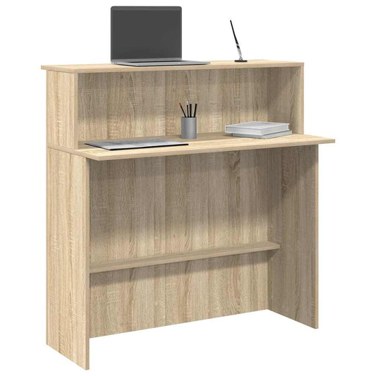 Recepční Stůl Dub Sonoma 100X50X103,5 Cm, Konstrukční Dřevo