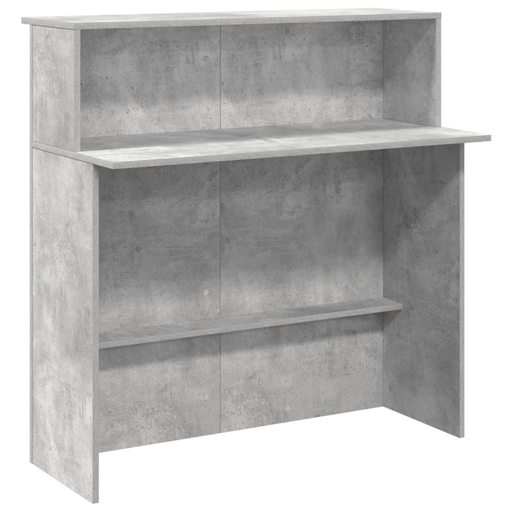 Recepční Stůl Betonově Šedý 100X50X103,5 Cm Kompozitní Dřevo