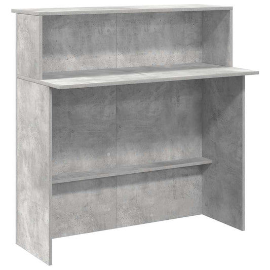 Recepční Stůl Betonově Šedý 100X50X103,5 Cm Kompozitní Dřevo