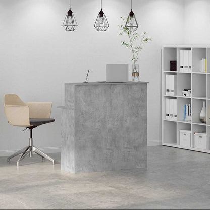 Recepční Stůl Betonově Šedý 100X50X103,5 Cm Kompozitní Dřevo