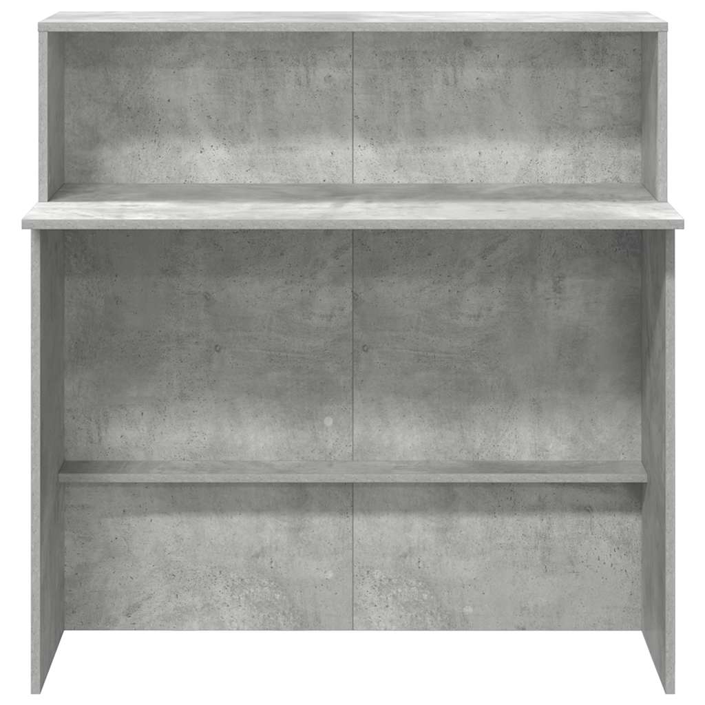 Recepční Stůl Betonově Šedý 100X50X103,5 Cm Kompozitní Dřevo