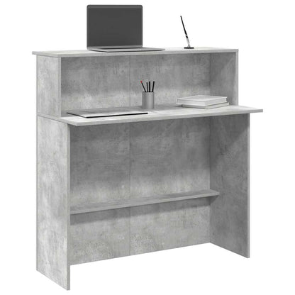 Recepční Stůl Betonově Šedý 100X50X103,5 Cm Kompozitní Dřevo