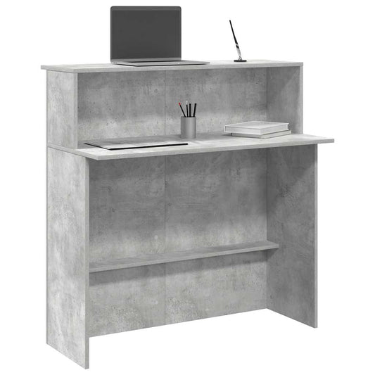 Recepční Stůl Betonově Šedý 100X50X103,5 Cm Kompozitní Dřevo
