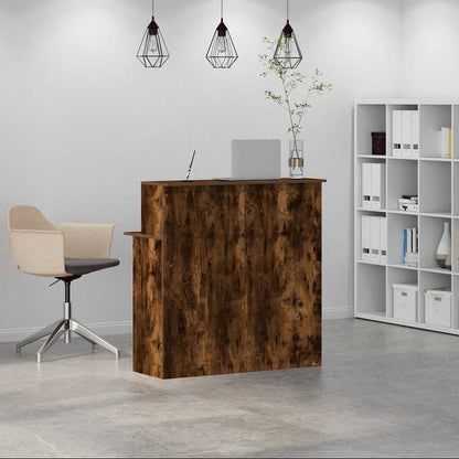 Recepční Stůl Kouřový Dub 100X50X103,5 Cm Kompozitní Dřevo